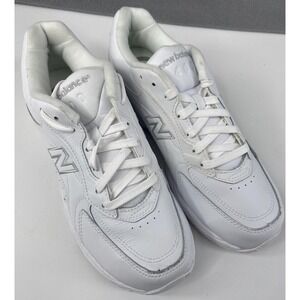 New Balance 400 Shoes Womens 9.5 Wide Triple White Walk WW400WT Sneaker Athletic